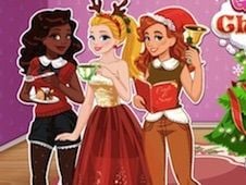 Girls Play Christmas Party Online