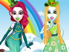 Green Vs Rainbow Fashion Battle Online