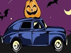 Halloween Car Puzzle Online