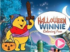 Halloween Winnie Coloring Fun