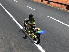 Highway Traffic Bike Stunt