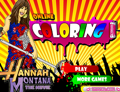 Hannah Montana Coloring Online