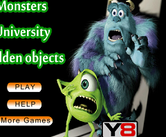 Monsters University Hidden Objects
