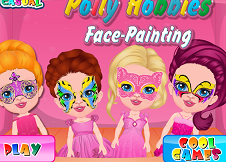 Polly Pocket Face Painting