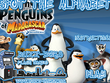 The Penguins of Madagascar Spot the Alphabet Online