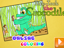 Tick Tock the Crocodile Online Coloring