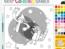 Coloring Mordecai and Rigby