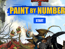 How to Train Your Dragon Paint By Numbers