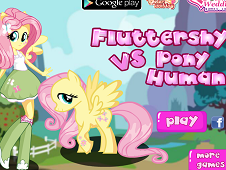 Fluttershy Pony vs Humans Online