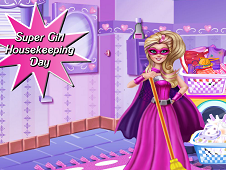Super Barbie Housekeeping Day Online