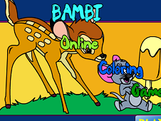 Bambi Online Coloring Game