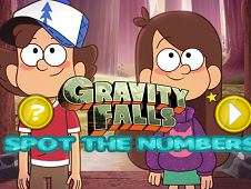 Gravity Falls Spot the Numbers Online