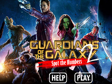 Guardians of the Galaxy 2 Spot the Numbers