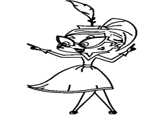 Miss Moon Coloring Page