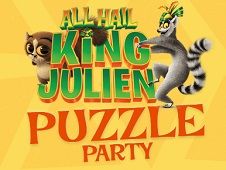 King Julien Puzzle Party Online