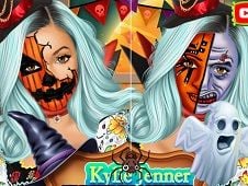 Kylie Jenner Halloween Face Art