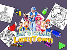 Lazytown Coloring Book
