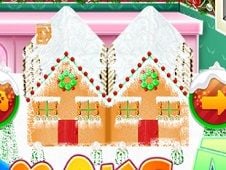 Make a Gingerbread House Cake Online