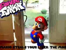 Mario Steals Your Liver as a FNF Mod