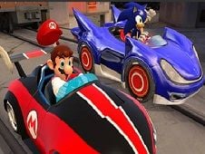 Mario vs Sonic Puzzle Online