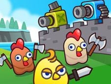 Merge Cannon: Chicken Defense Online