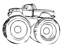 Monster Truck Coloring Book