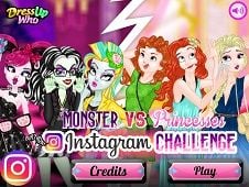Monster vs Disney Princesses Instagram Challenge Online