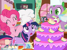My Little Pony Cooking Cake 