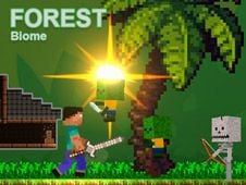 Noob Vs Zombies Forest Biome
