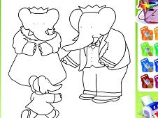 Paint Babar and Family