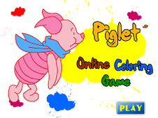 Piglet Online Coloring Game