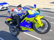 Police Bike Stunt Race Game