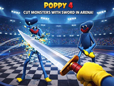 Poppy 4! Cut Monsters with Sword in Arena!