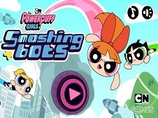 Powerpuff Girls Smashing Bots Online