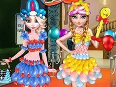 Frozen Sisters Balloon Dress Look Online