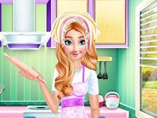 Princess Anna Cooking Cake Online