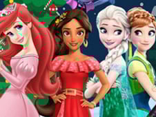 Princess Christmas Coloring Book 2018