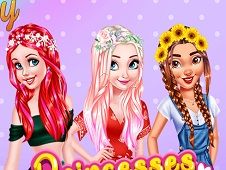 Princesses Colorful Braids and Pedicure Online