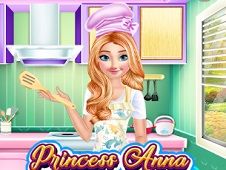 Princess Anna Cooking Cake