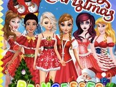 Princesses Christmas Card Decoration