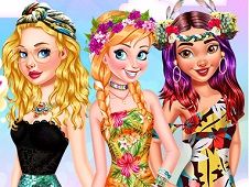 Princesses Color Splashes Online