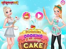 Princesses Cooking Challenge Cake