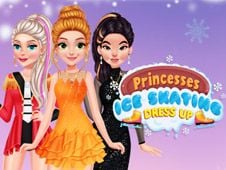 Princesses Ice Skating Dress Up Online