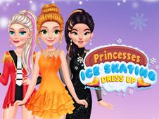 Princesses Ice Skating Dress Up