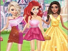 Princesses Different Shoulder Dress