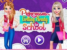 Princesses Getting Ready for School