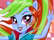 Rainbow Dash School Spirit Style