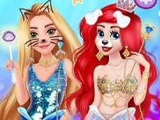 Rapunzel Visits Ariel Online