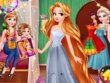 Rapunzel Design your Rainbow Dress Online