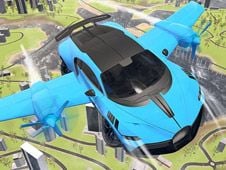 Real Sports Flying Car 3D Online
